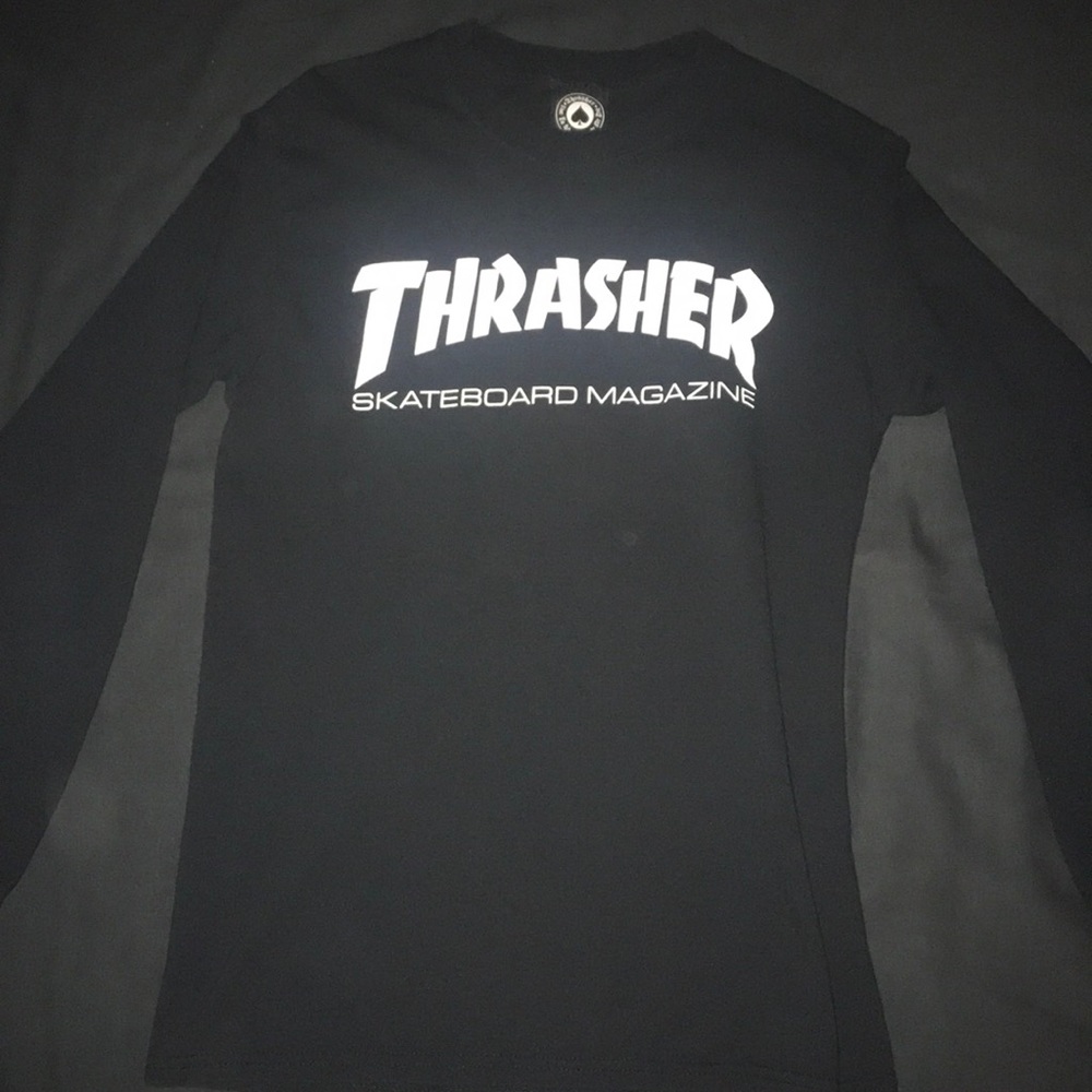 Thrasher Long Sleeve Shirt (Black)